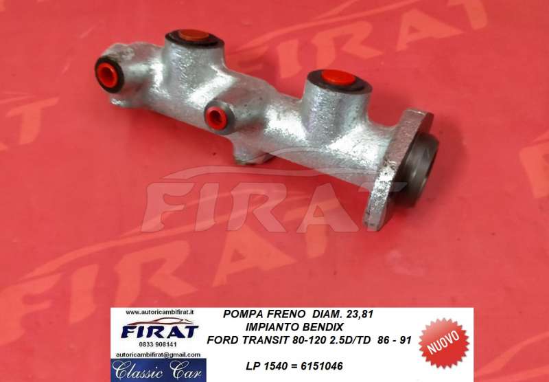 POMPA FRENO FORD TRANSIT 86 - 91 IMP.BENDIX (1540)